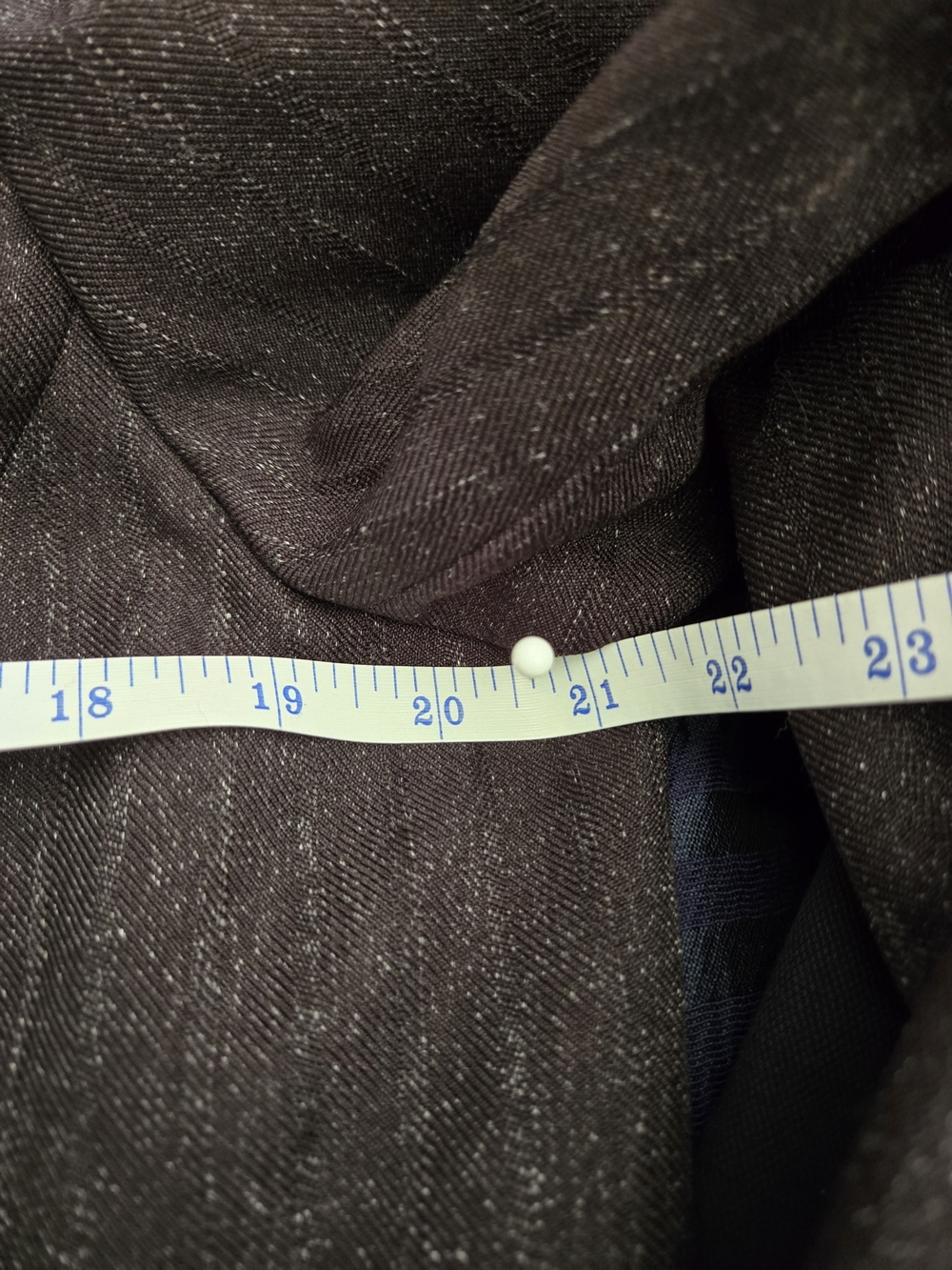 Evan Picone Brown Pinstripe Women's Blazer & Trouser Suit - Picture 8 of 9